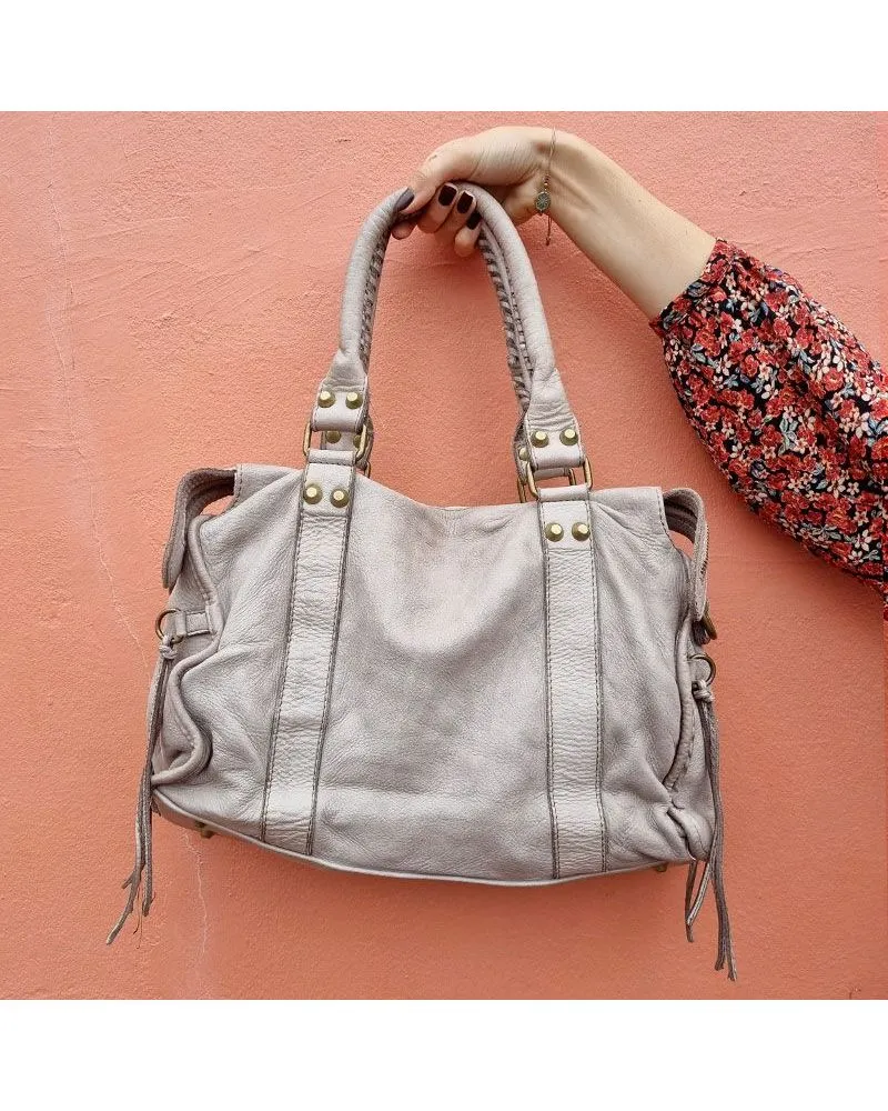 Sac Esprit Vintage Cuir Beige | IT HIPPIE | Zosha Collection