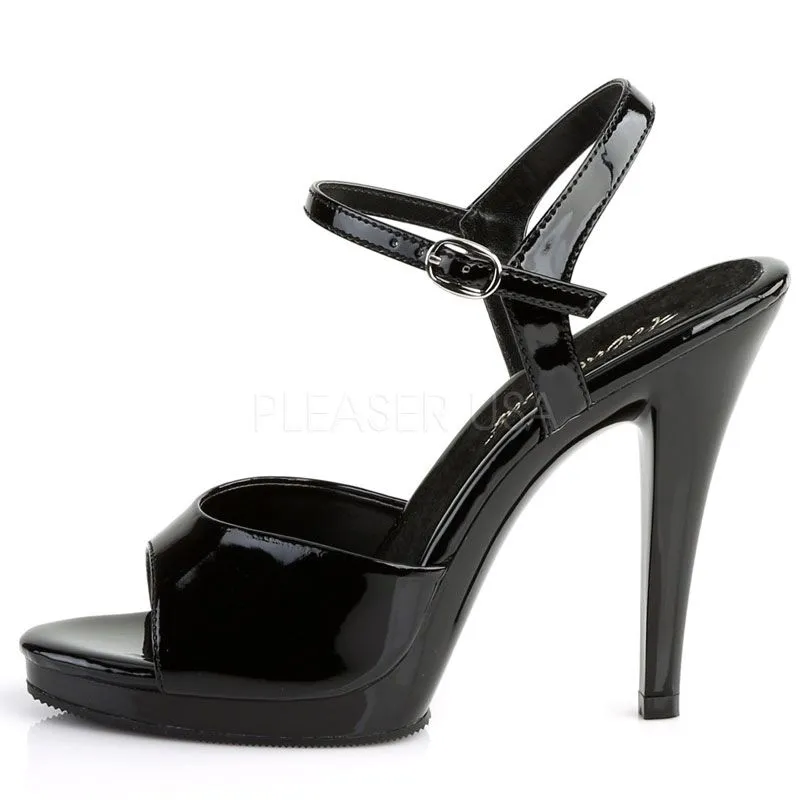 Sandales noires vernies