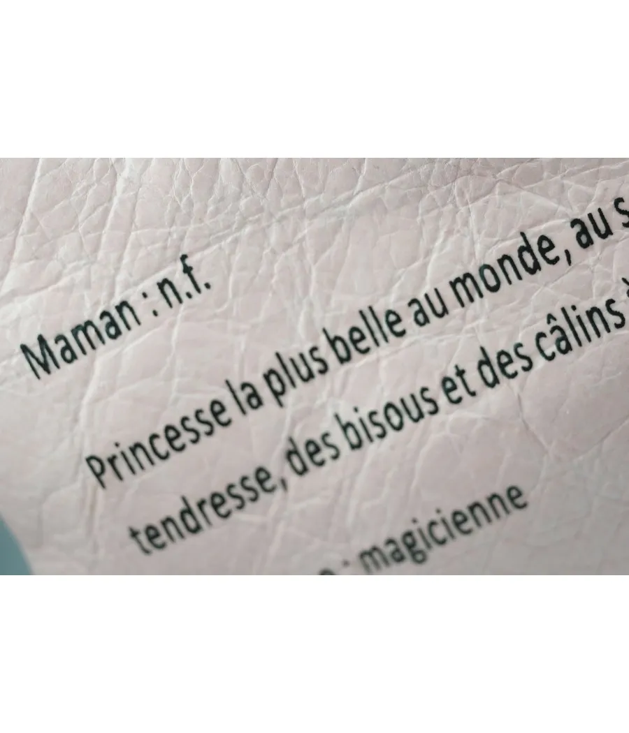 SANTAIA POCHETTE DEFINITION MAMAN ROSE EFFET FROISSE CADEAU IDEAL