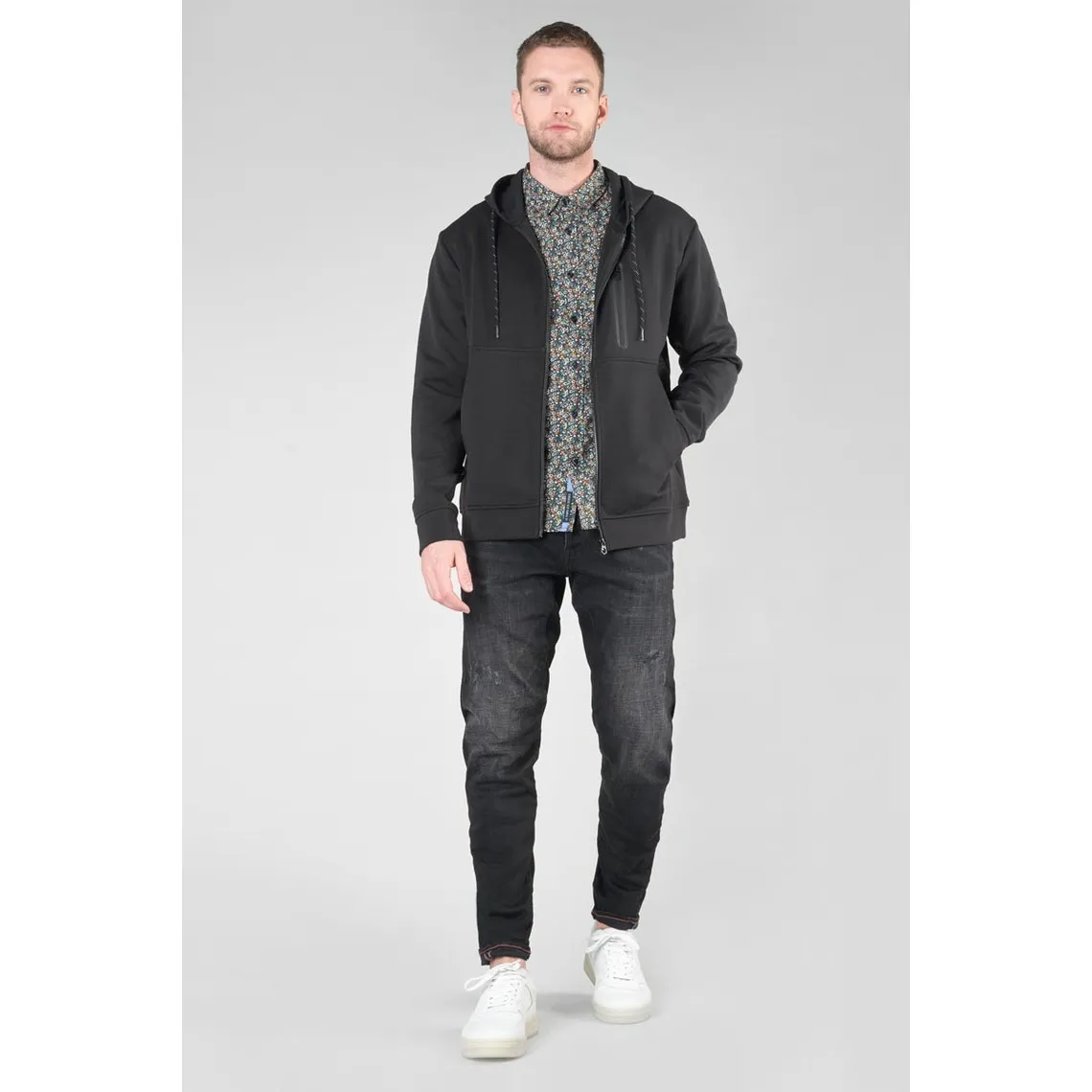 Sweat-Shirt - Noir | 3 Suisses