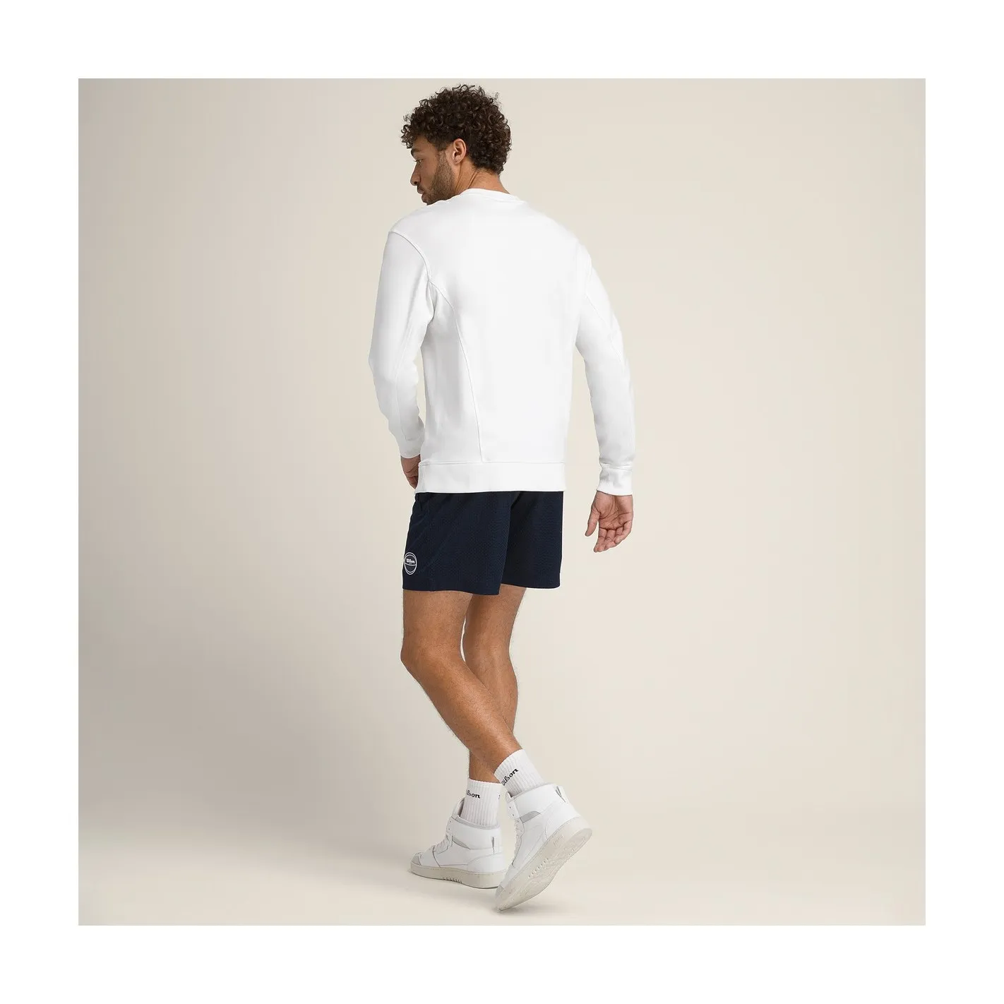 Sweat WILSON Homme PARKSIDE CREW SNOW Blanc / Bleu PE 2024