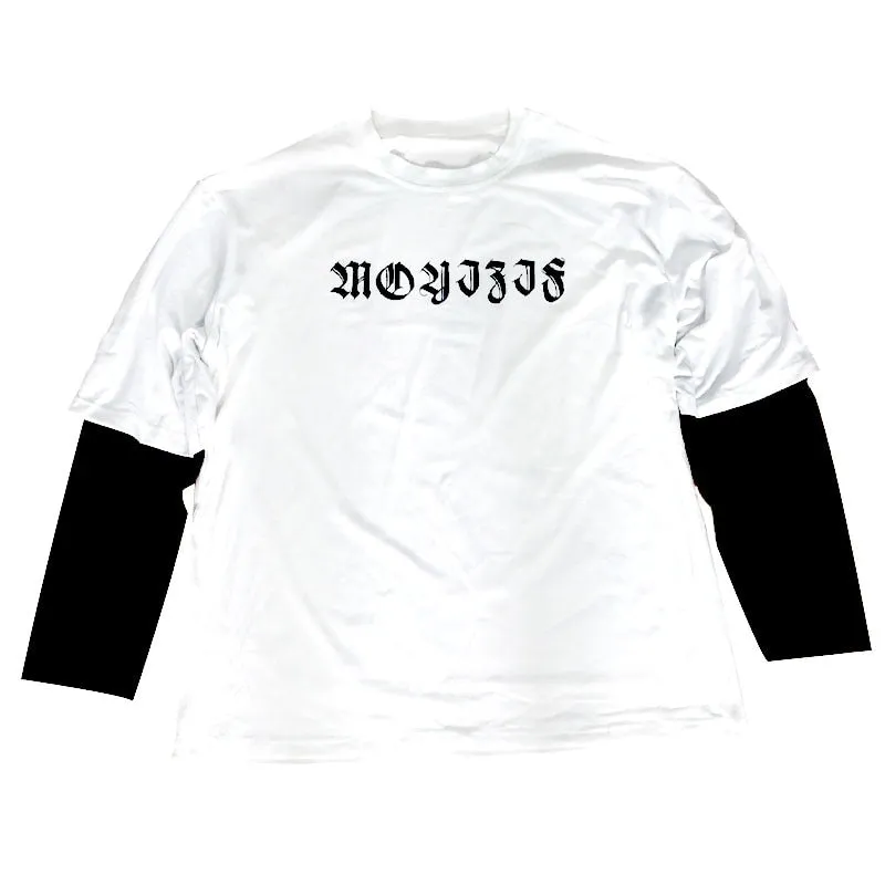 T shirt blanc femme coupe année 90 large
