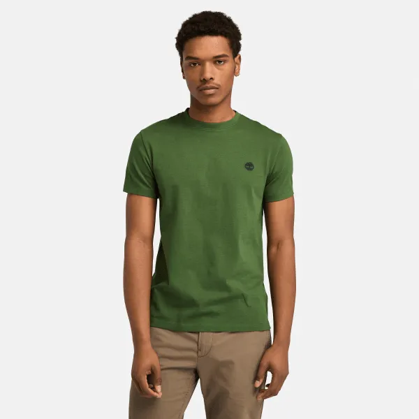 T-shirt Dunstan River pour homme en vert foncé