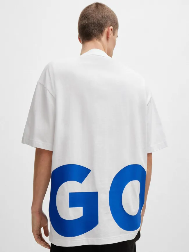 T-shirt large nannavaro blanc homme - Hugo | wimod