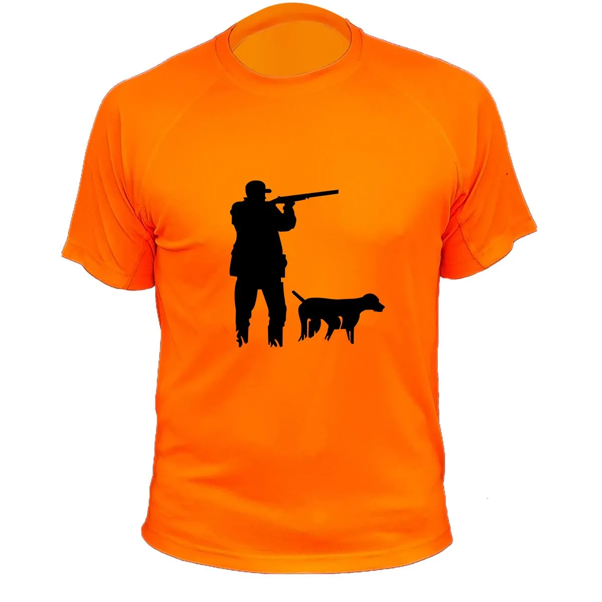 Tee shirt de chasse – Homme chasseur et son chien