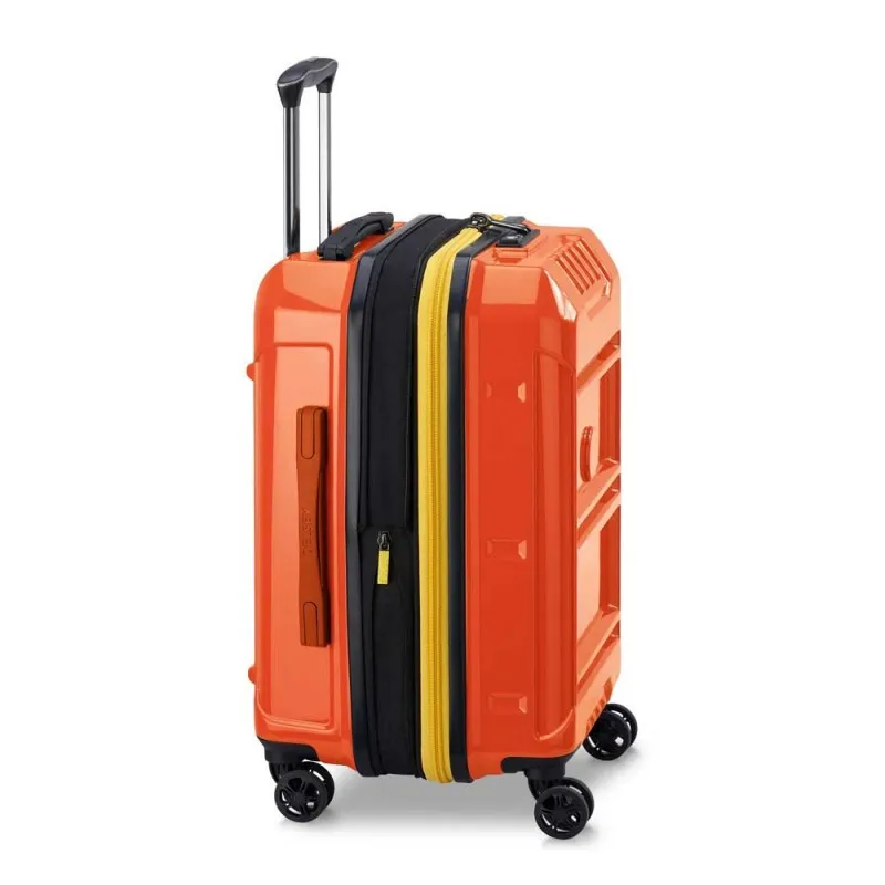 Valise cabine extensible DELSEY Rempart orange | Planetebag.com