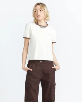 VOLCOM W MEET ME THERE RINGER TEE